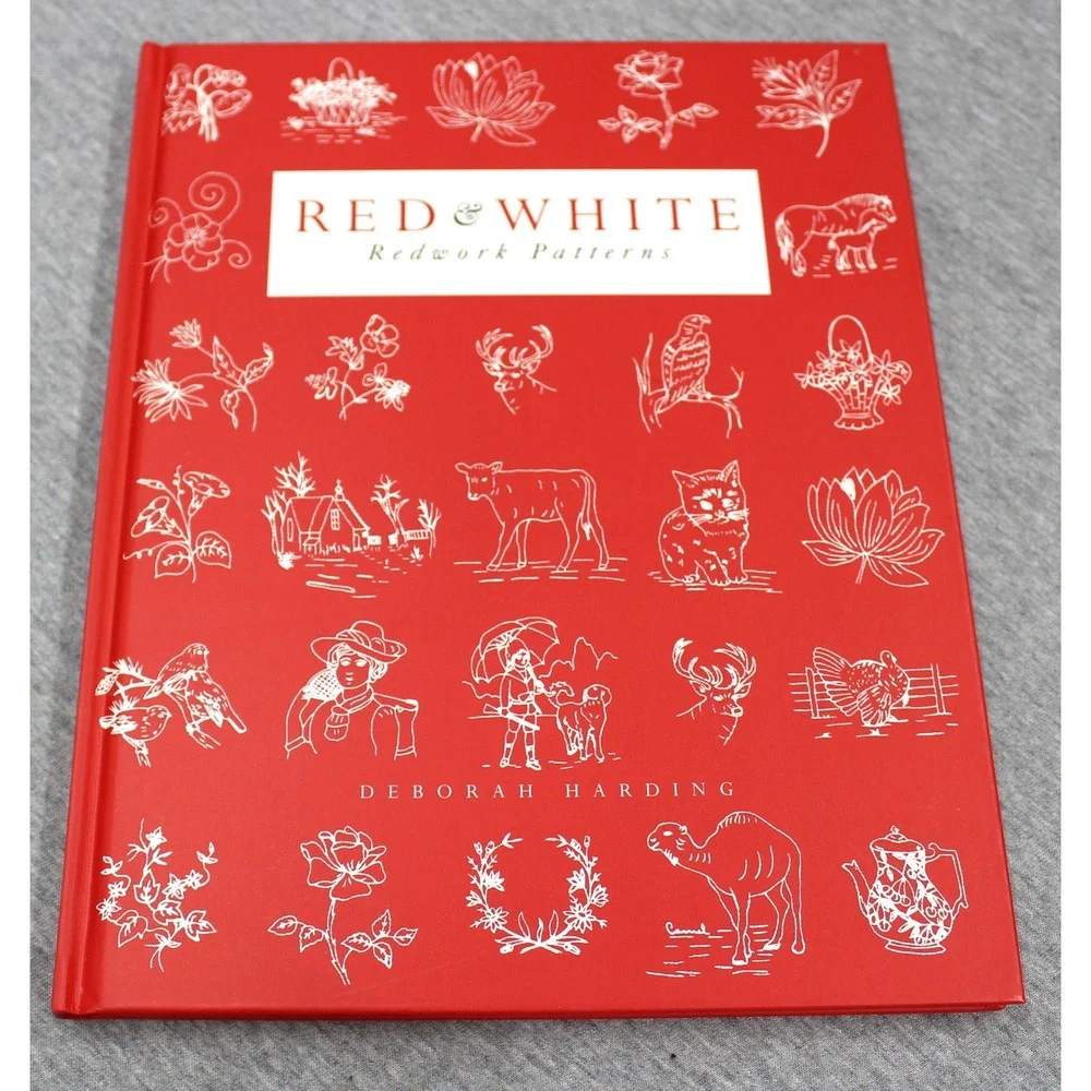 Rizzoli Red & White American Redwork Quilts Patterns Book Set Deborah Harding